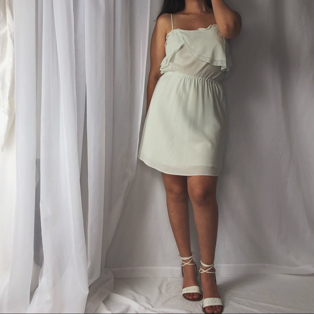 WILFRED/ mint green silk fairy dress